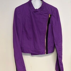 BCBG MaxAzria Women's Purple Jacket Sz XS
